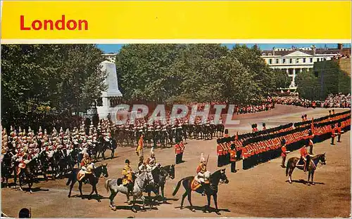 Moderne Karte London Trooping the Colour Horse Guards Parade London  Militaria