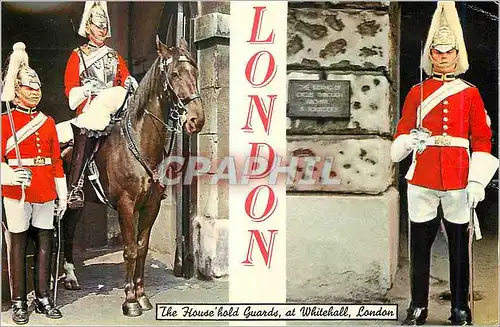 Moderne Karte The Household Guards at Whitehall London  Militaria