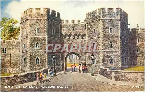 Moderne Karte Henry VIII Gateway Windsor Castle  Militaria