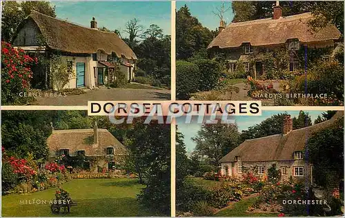 Cartes postales moderne Cerne Abbas Hardys Birthplace Milton Abbey Dorchester Dorset Cottages