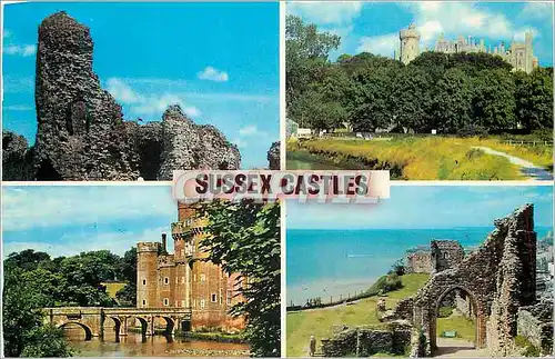 Cartes postales moderne Sussex Castles Pevensey Hurstmonceaux Arundel Hastings