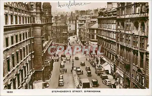 Cartes postales moderne Angleterre Stephensons Street Birmingham