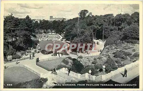 Cartes postales moderne Central gardens from Pavilion Terrace Bournemouth