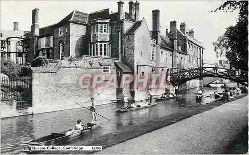 Moderne Karte Queens College Cambridge