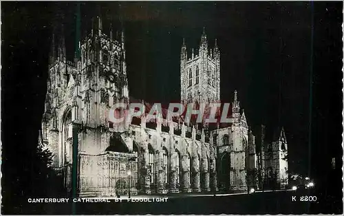 Cartes postales moderne Canterbury Cathedral by floodlight