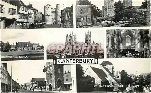 Cartes postales moderne Falstaff Inn Westgate Westgate gardens Kings School Canterbury Cathedral