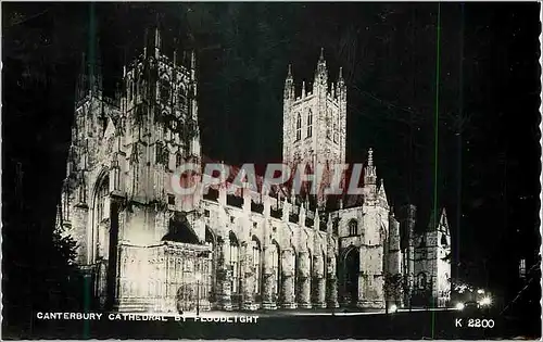 Moderne Karte Canterbury Cathedral by floodlight