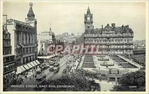 Moderne Karte Princes Street East End Edinburgh