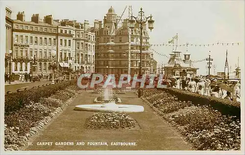 Cartes postales moderne Carpet Gardens and Fountain Eastbourne
