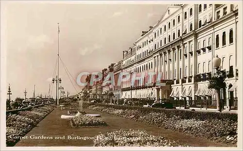 Cartes postales moderne Carpet Gardens and Burlington Hotel Eastbourne