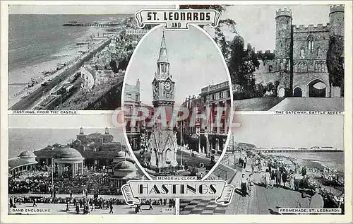 Cartes postales moderne Hastings from the Castle The Gateway Battle Abbey St Leonards and Hastings