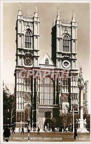 Moderne Karte West Tower Westminster Abbey London