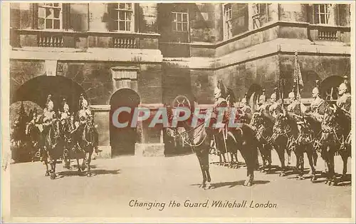 Moderne Karte Changing the guard Whitehall London Militaria