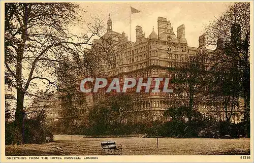 Cartes postales moderne Greetings from the Hotel Russell London