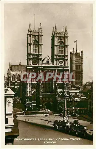 Moderne Karte Westminster Abbey and Victoria Tower London