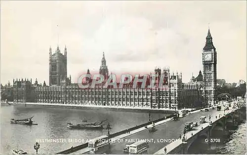 Cartes postales moderne Westminster Bridge and Houses of Parliament London