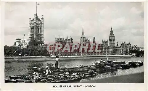 Cartes postales moderne Houses of Parliament London Bateaux