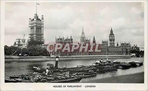 Moderne Karte Houses of Parliament London Bateaux