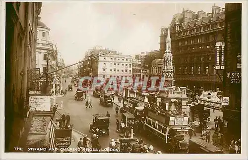 Cartes postales moderne The Strand and Charing Cross London Autobus