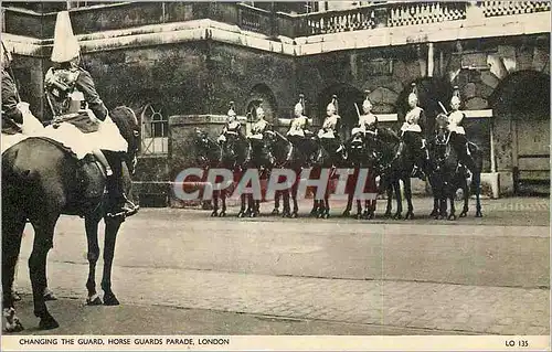 Moderne Karte Changing the guard Horse guards parade London Militaria