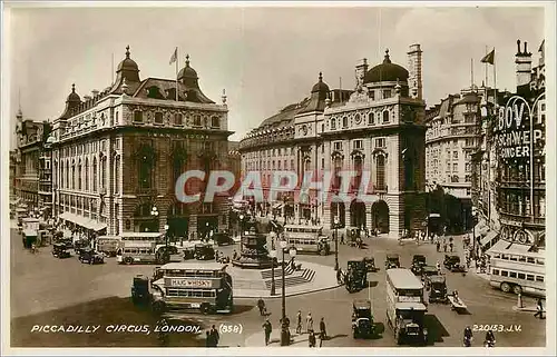 Cartes postales moderne Piccadilly Circus London Autobus Hajg Whisky