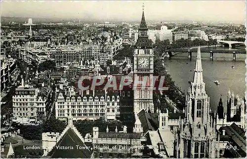 Moderne Karte London Victoria Tower Houses of Parliament