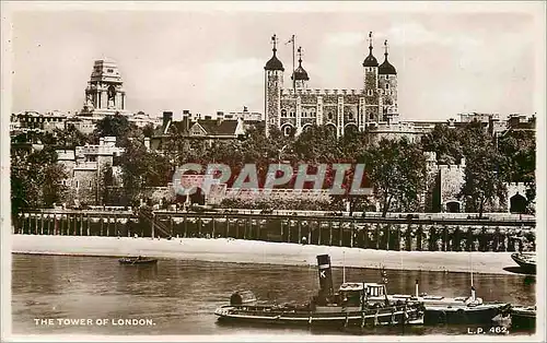 Cartes postales moderne The Tower of London Bateaux