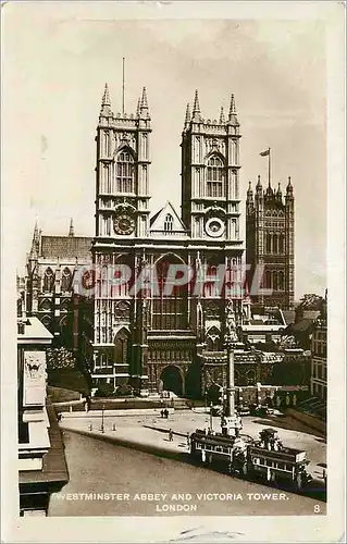 Cartes postales moderne Westminster Abbey and Victoria Tower London