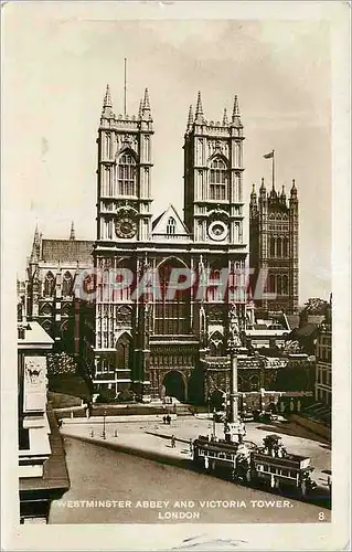 Moderne Karte Westminster Abbey and Victoria Tower London