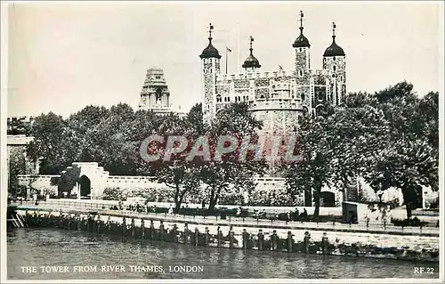 Cartes postales moderne The Tower from River Thames London
