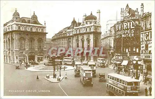 Cartes postales moderne Piccadilly Circus London Autobus