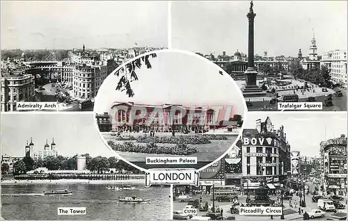 Cartes postales moderne Admiralty arch Trafalgar square Buckingham Palace The Tower Piccadilly Circus London