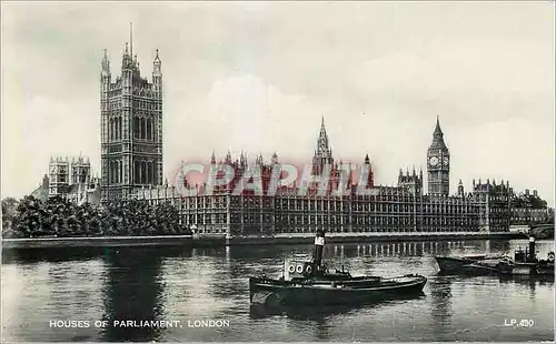 Cartes postales moderne Houses of Parliament London Bateaux