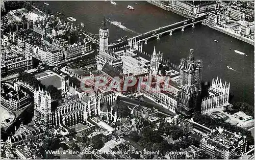 Moderne Karte Westminster Abbey Houses of Parliament London