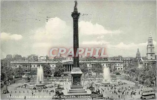 Cartes postales moderne Trafalgar Square National Gallery London