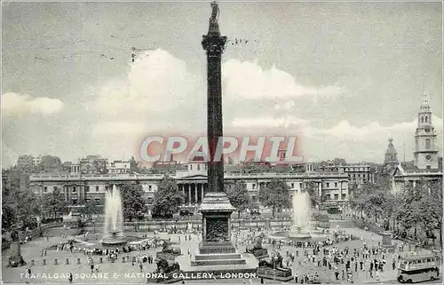 Moderne Karte Trafalgar Square National Gallery London