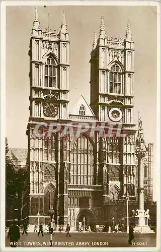 Moderne Karte West Towers Westminster Abbey London