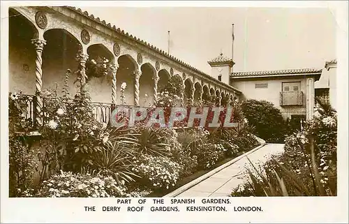 Moderne Karte Part of the Spanish Gardens The Derry Roof Gardens Kensington London