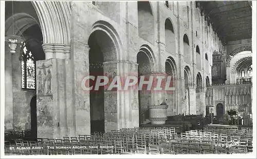 Moderne Karte St Albans Abbey The Norman Arches Nave Arcade