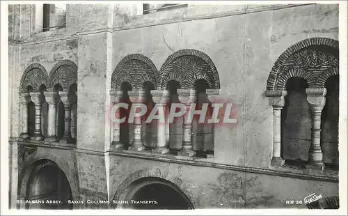 Cartes postales moderne St Albans Abbey Saxon columns South transepts