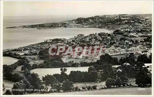 Moderne Karte Swanage from Ballard Town