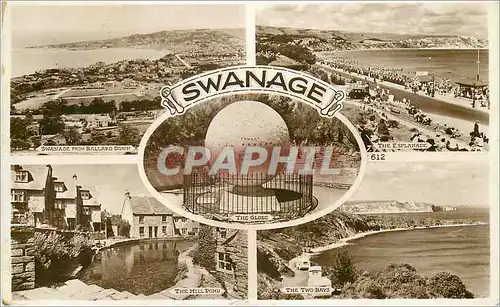 Cartes postales moderne Swanage Swanage from Ballard Down The Esplanade The Mill Pond The Two Bays
