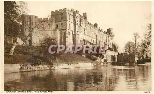 Cartes postales moderne Warwick castle from the River Avon
