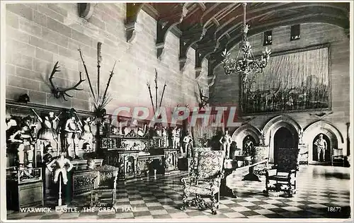 Cartes postales moderne Warwick Castle The Great Hall