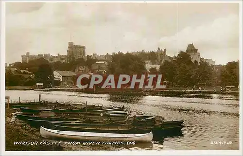 Cartes postales moderne Windsor Castle from River Thames