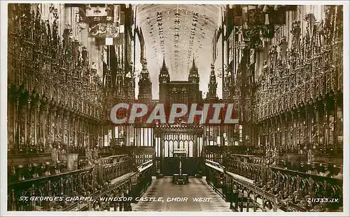 Cartes postales moderne St Georges Chapel Windsor Castle Choir West