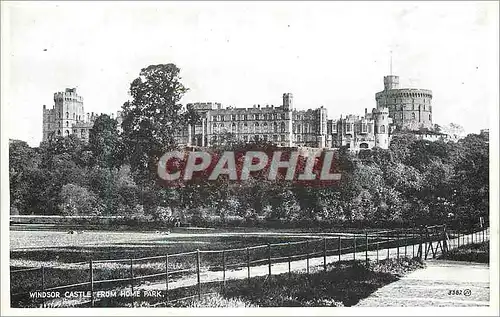 Moderne Karte Windsor Castle from Home Park