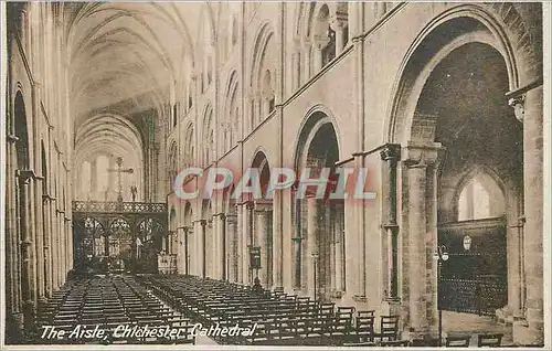 Cartes postales moderne The Aisle Chichester Cathedral