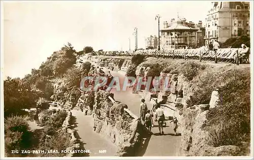 Cartes postales moderne Zig Zag Path Leas Folkestone