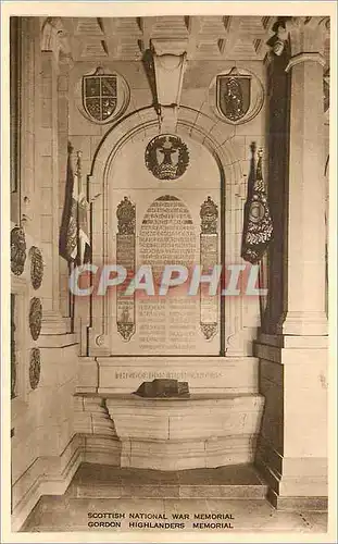 Cartes postales moderne Scottish National War Memorial Gordon Highlanders Memorial  Militaria